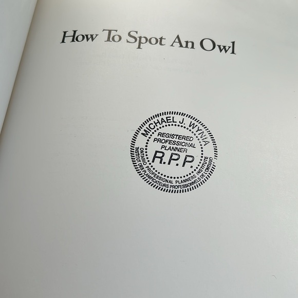 🌻4/$20 Vintage How to Spot An Owl Softcover 1994 Softcover Book Chapters Publ - Picture 13 of 16